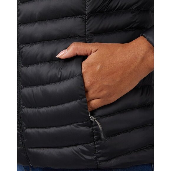 Women's Lightweight Nylon Packable Down Jacket Zip Pockets Water-Resistant Small - Picture 4 of 7